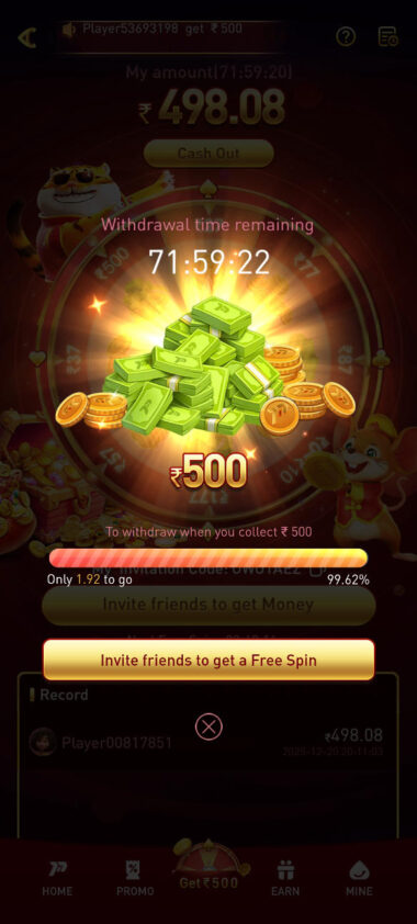 p77 casino game interface with real money games